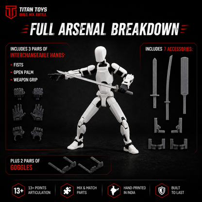 Blue Titan · The Wind Speedster · 13-Joint Articulated Action Figure · Titan Toys