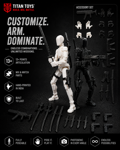 Black Titan · The Shadow · 13-Joint Articulated Action Figure · Titan Toys