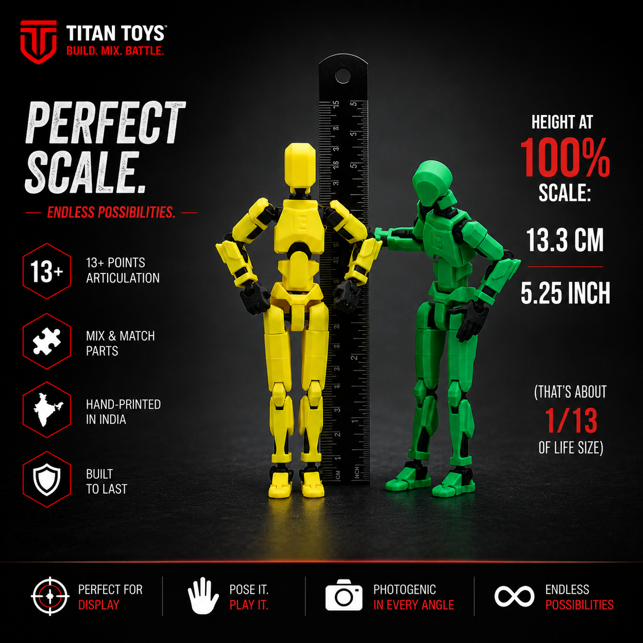 Black Titan · The Shadow · 13-Joint Articulated Action Figure · Titan Toys