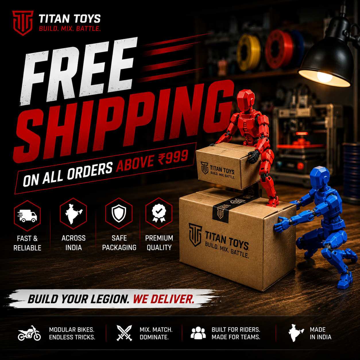 Blue Titan · The Wind Speedster · 13-Joint Articulated Action Figure · Titan Toys