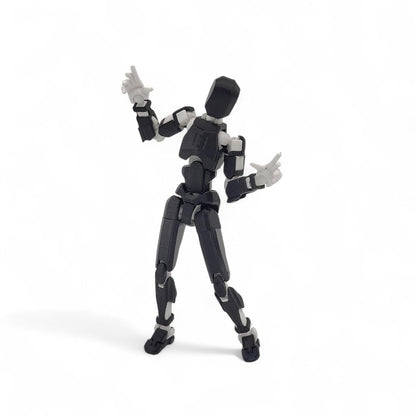 Black & White Duo · Shadow & Harmony · 2-Figure Articulated Action Set · Titan Toys
