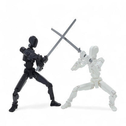 Black & White Duo · Shadow & Harmony · 2-Figure Articulated Action Set · Titan Toys