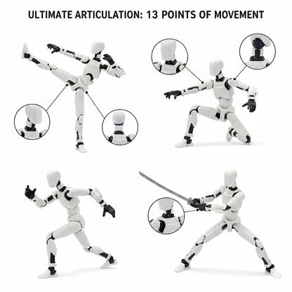 Black & White Duo · Shadow & Harmony · 2-Figure Articulated Action Set · Titan Toys