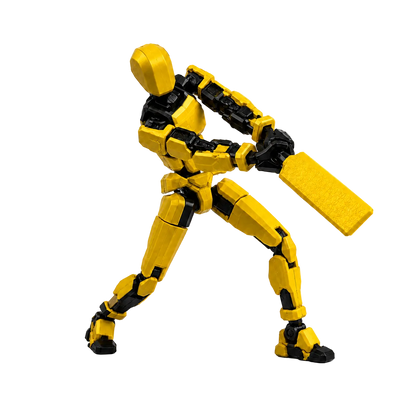 Yellow Titan Cricket · The Yellow Brigade · 13-Joint Articulated Cricket Action Figure · CSK Fan Pick · Titan Toys