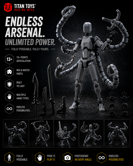 Octo Titan · The Deep Mystic · 21-Joint Articulated Tentacle Edition Action Figure · Titan Toys