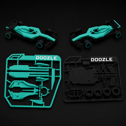 F1 Kit · Teal Edition · 13-Part Snap-Together Formula Racing Car Model · Titan Toys