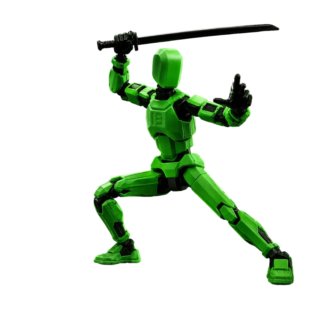 Green Titan · The Forest Hunter · 13-Joint Articulated Action Figure · Titan Toys