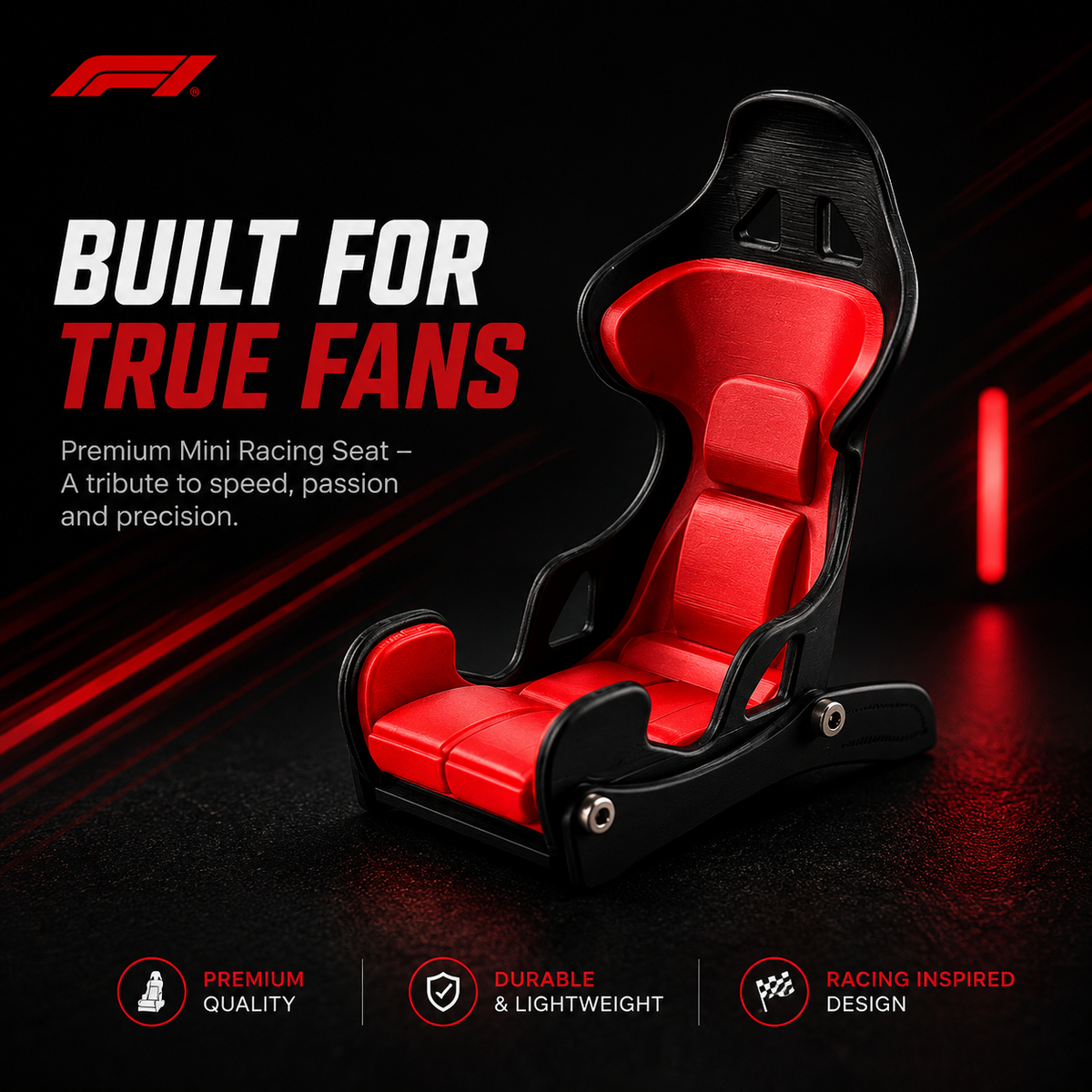 Titan Racing Seat Phone Stand · Motorsport Bucket-Seat Mobile Holder