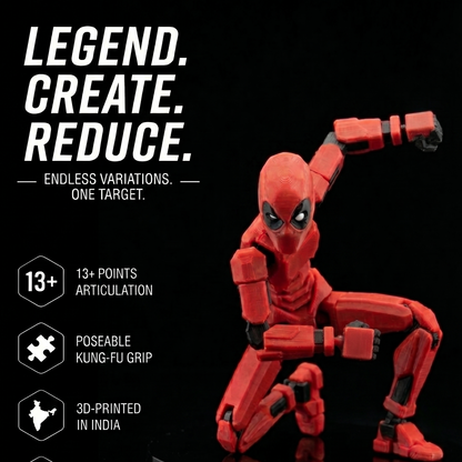 Titan 13: The Regenerating Anti-Hero | Matte Red & Black Toy