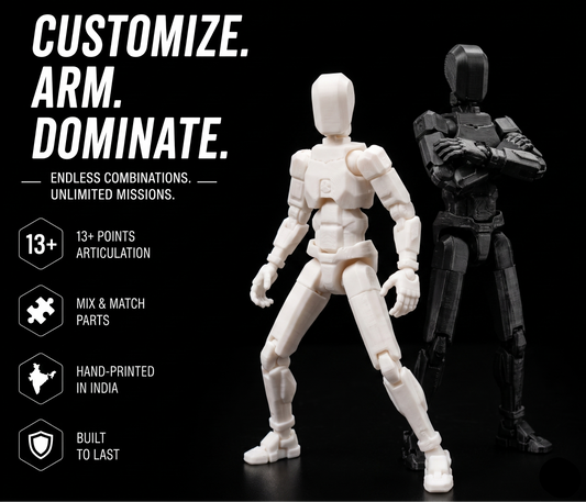 Black & White Duo · Shadow & Harmony · 2-Figure Articulated Action Set · Titan Toys