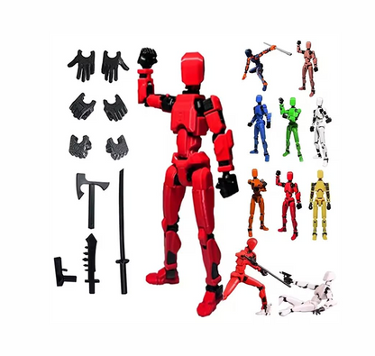 Collector Squad · The Core Four · Yellow + White + Black + Red Articulated 4-Figure Bundle · Titan Toys