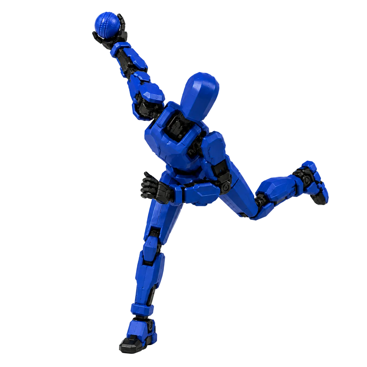 Blue Titan Cricket · The Mumbai Striker · 13-Joint Articulated Cricket Action Figure · MI Fan Pick · Titan Toys