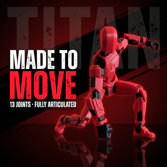 Red Titan · The Warrior · 13-Joint Articulated Action Figure · Titan Toys