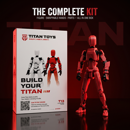 Red Titan · The Warrior · 13-Joint Articulated Action Figure · Titan Toys