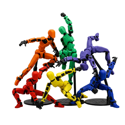 Rainbow Squad · The Full Spectrum · 6-Figure Build-Your-Own Articulated Action Set · Titan Toys