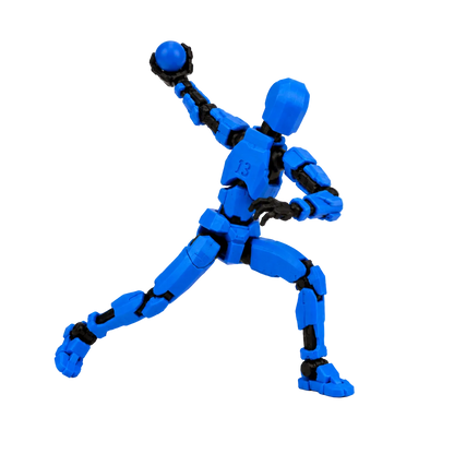Blue Titan Cricket · The Mumbai Striker · 13-Joint Articulated Cricket Action Figure · MI Fan Pick · Titan Toys