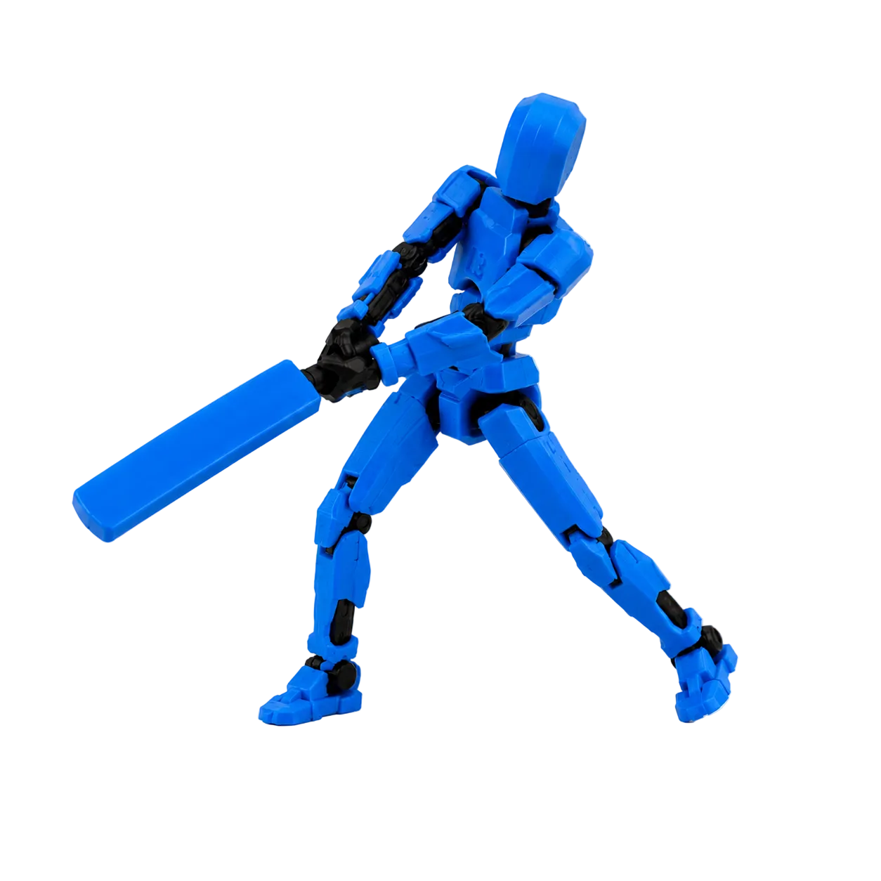 Blue Titan Cricket · The Mumbai Striker · 13-Joint Articulated Cricket Action Figure · MI Fan Pick · Titan Toys