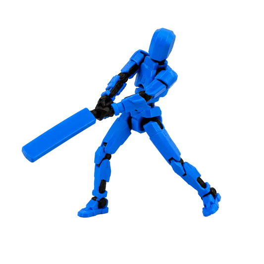 Blue Titan Cricket · The Mumbai Striker · 13-Joint Articulated Cricket Action Figure · MI Fan Pick · Titan Toys