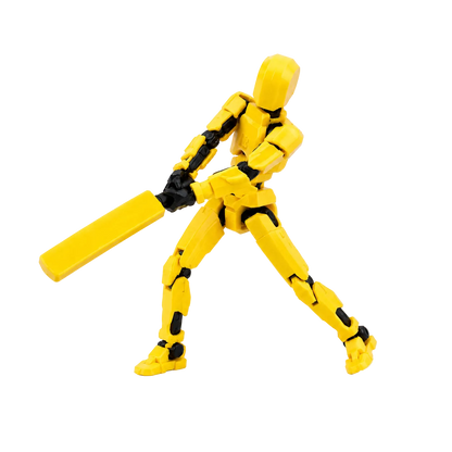 Yellow Titan Cricket · The Yellow Brigade · 13-Joint Articulated Cricket Action Figure · CSK Fan Pick · Titan Toys