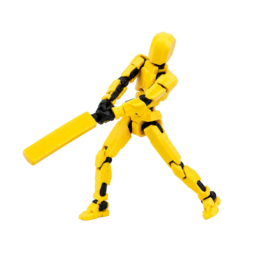 Yellow Titan Cricket · The Yellow Brigade · 13-Joint Articulated Cricket Action Figure · CSK Fan Pick · Titan Toys
