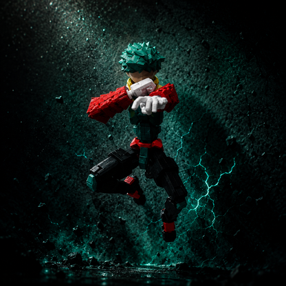 Titan Izuku green hero Titan figure pose