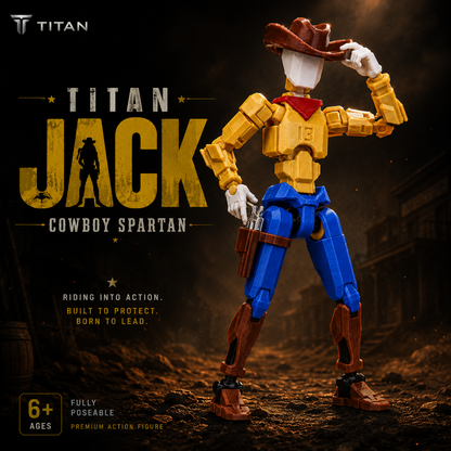 Titan Jack the Cowboy Spartan articulated action figure