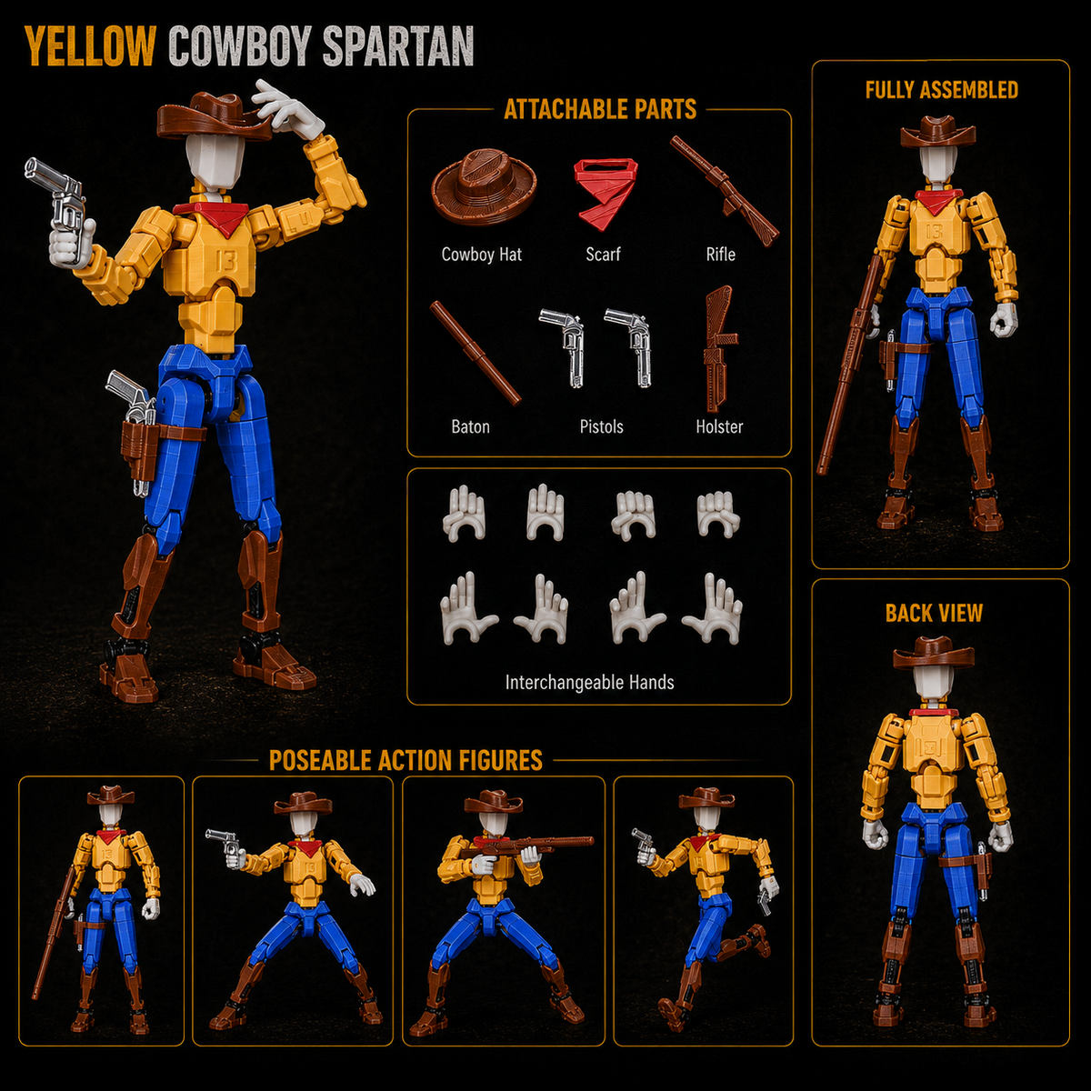 Titan Jack cowboy Titan figure pose