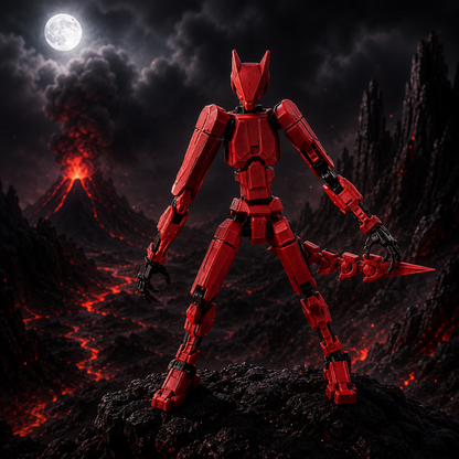 Titan Wolf crimson hunter collectible figure