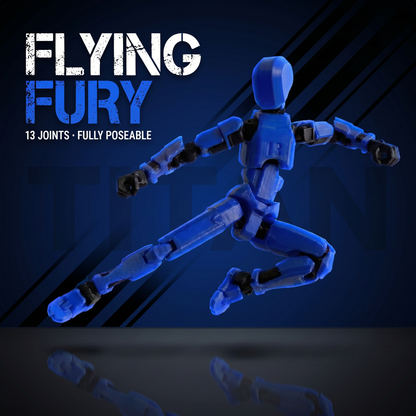 Blue Titan · The Wind Speedster · 13-Joint Articulated Action Figure · Titan Toys