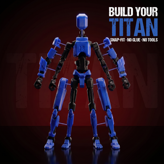 Blue Titan · The Wind Speedster · 13-Joint Articulated Action Figure · Titan Toys