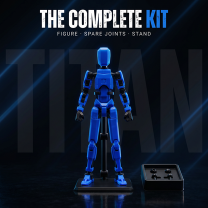 Blue Titan · The Wind Speedster · 13-Joint Articulated Action Figure · Titan Toys