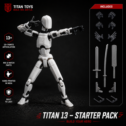 White Titan · The Harmony · 13-Joint Articulated Action Figure · Titan Toys