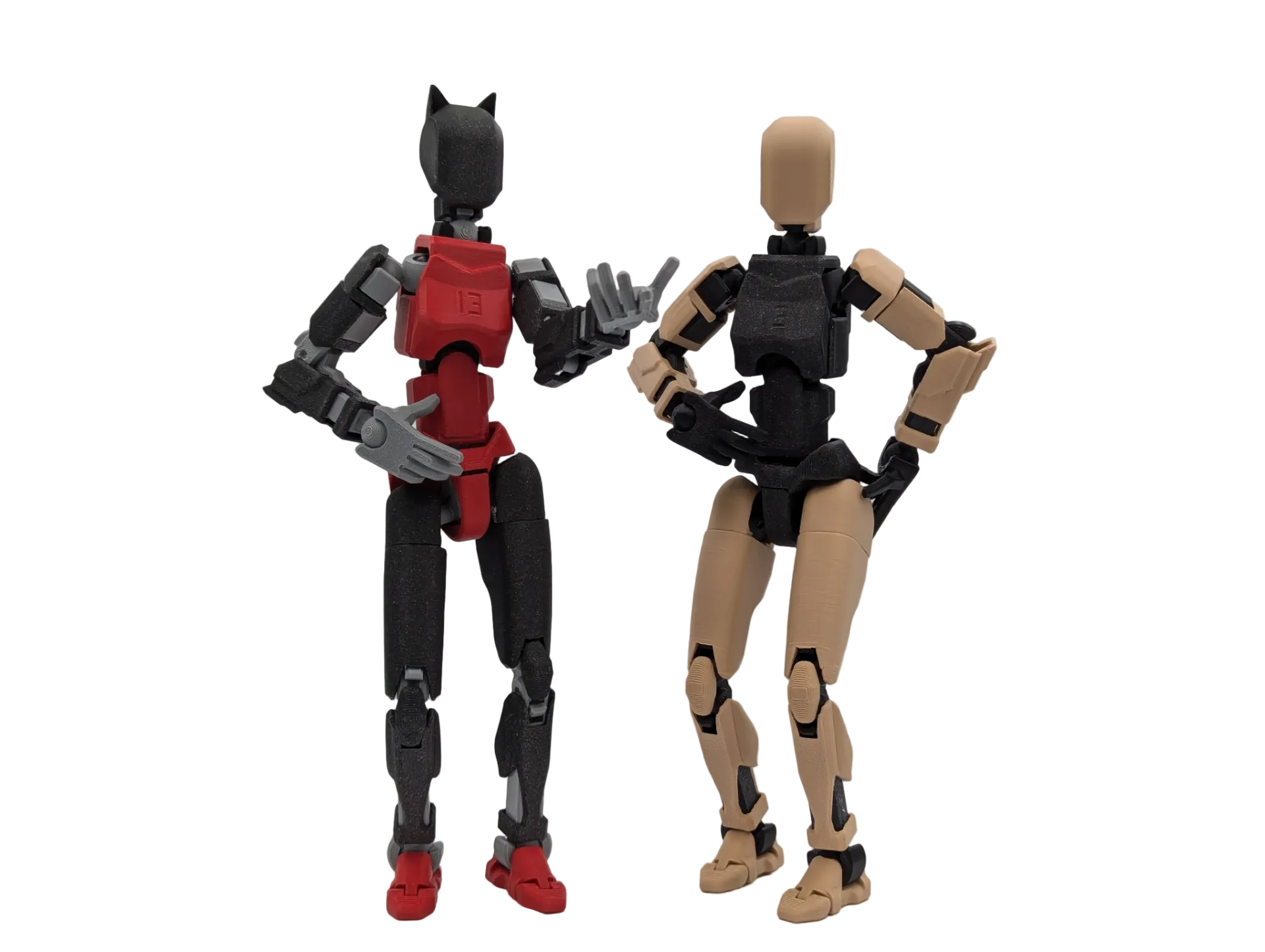 Cat-Ear and Tan Femme Titan 13 duo display - Titan Toys