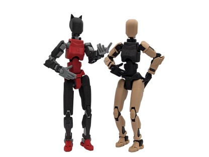 Cat-Ear and Tan Femme Titan 13 duo display - Titan Toys