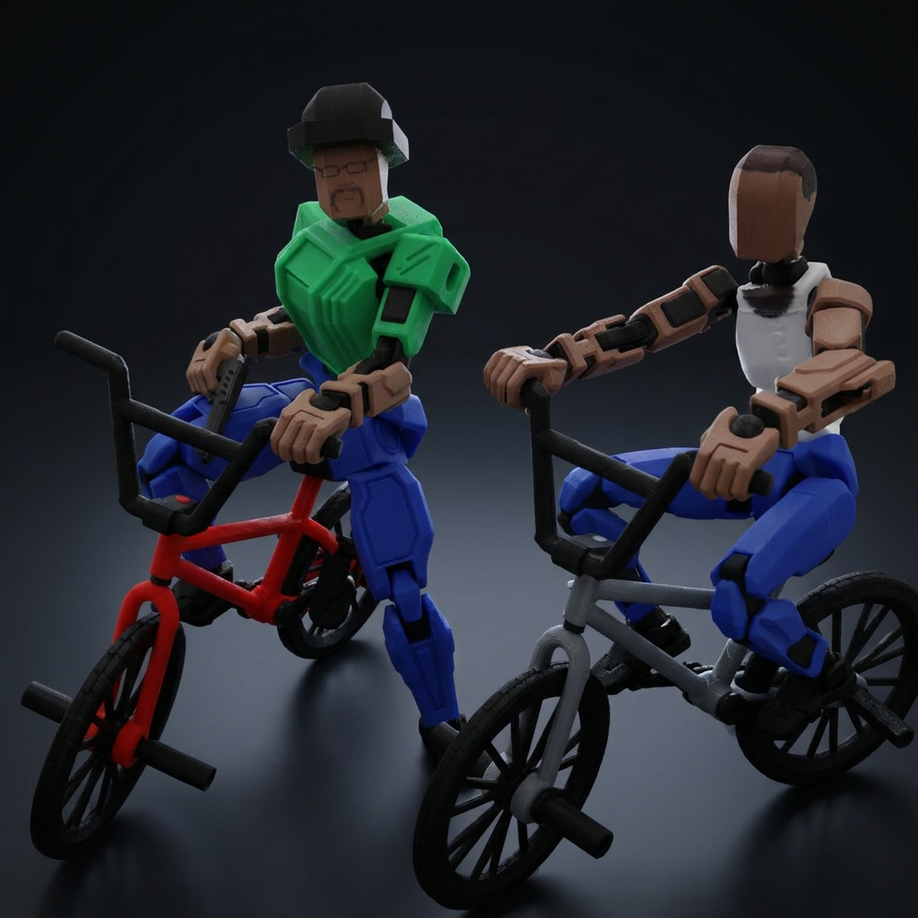 Titan-CJ Finger BMX trick bike — front view, Titan Toys