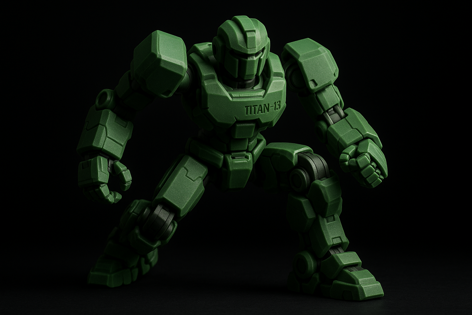 Green Titan 13 - Dark Background