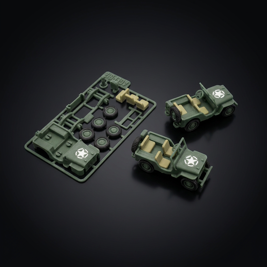 Jeep Kit Card snap-together model — front