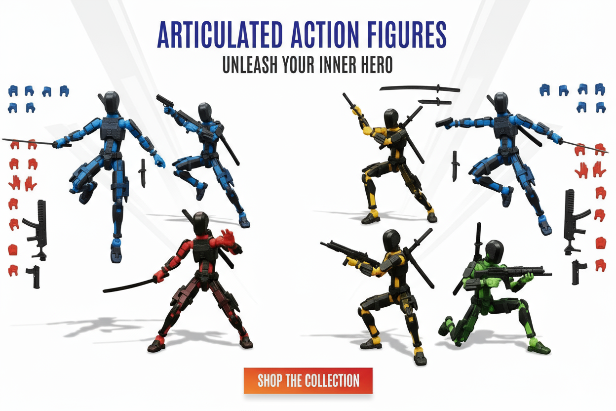 Marvel-Style Action Figures Banner