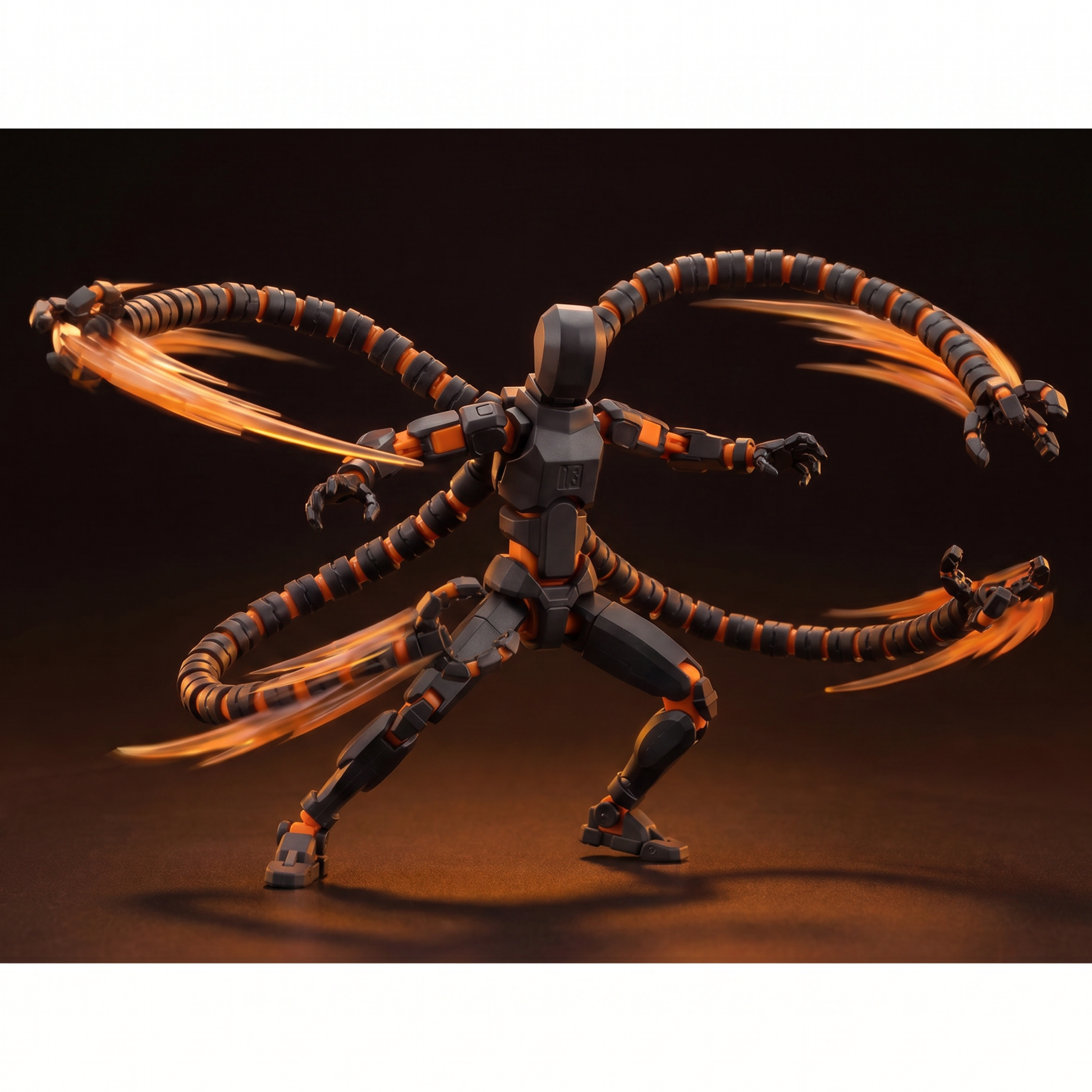 Octo Titan dynamic action pose tentacle strike