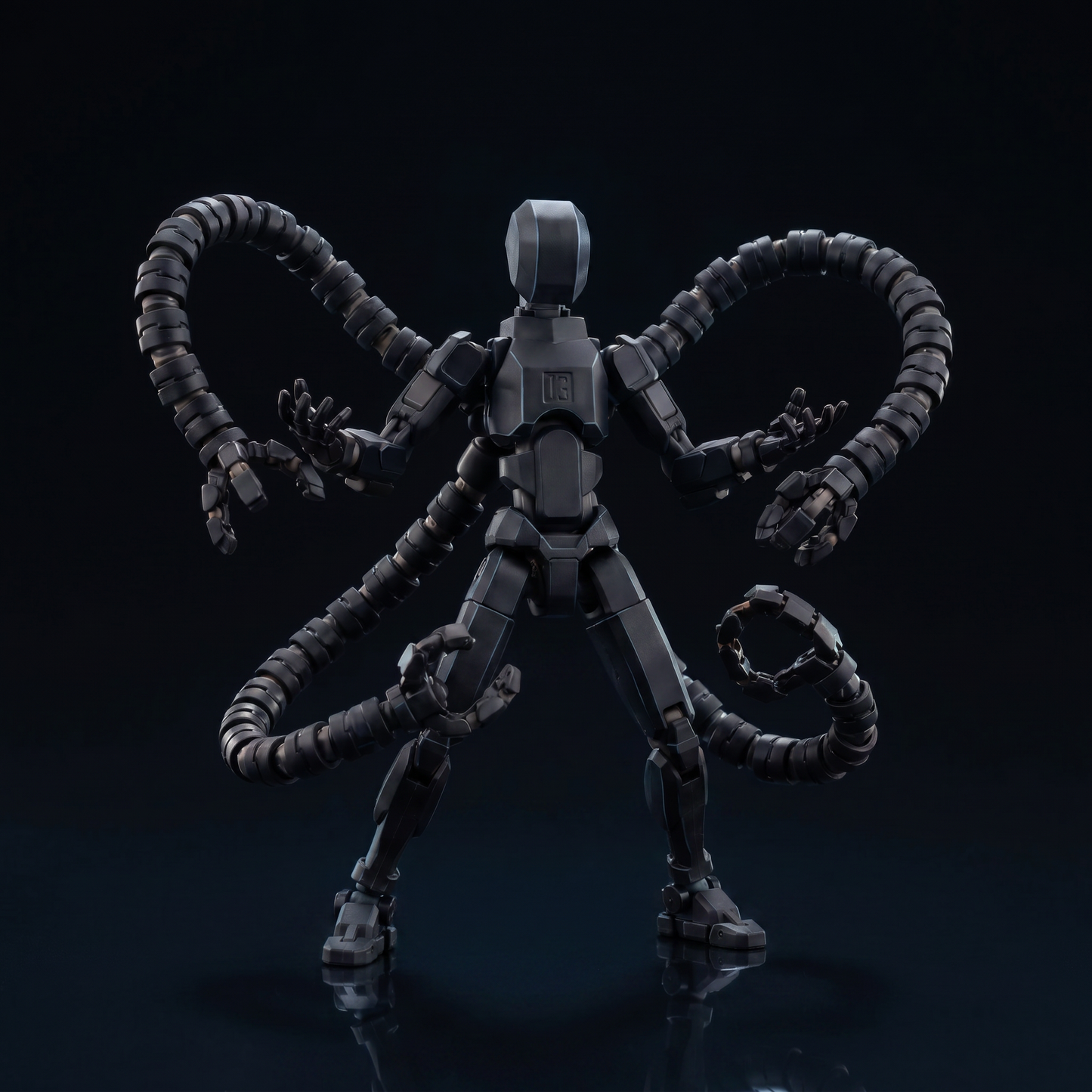 Octo Titan · Orange Black · 21-Joint Articulated Tentacle Edition Action Figure · Titan Toys