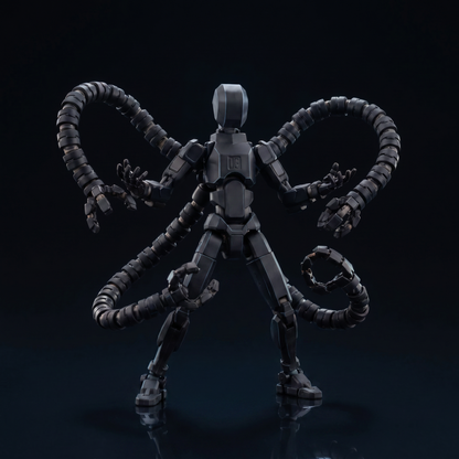 Octo Titan · Orange Black · 21-Joint Articulated Tentacle Edition Action Figure · Titan Toys