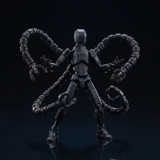 Octo Titan Stealth Black tentacle action figure hero