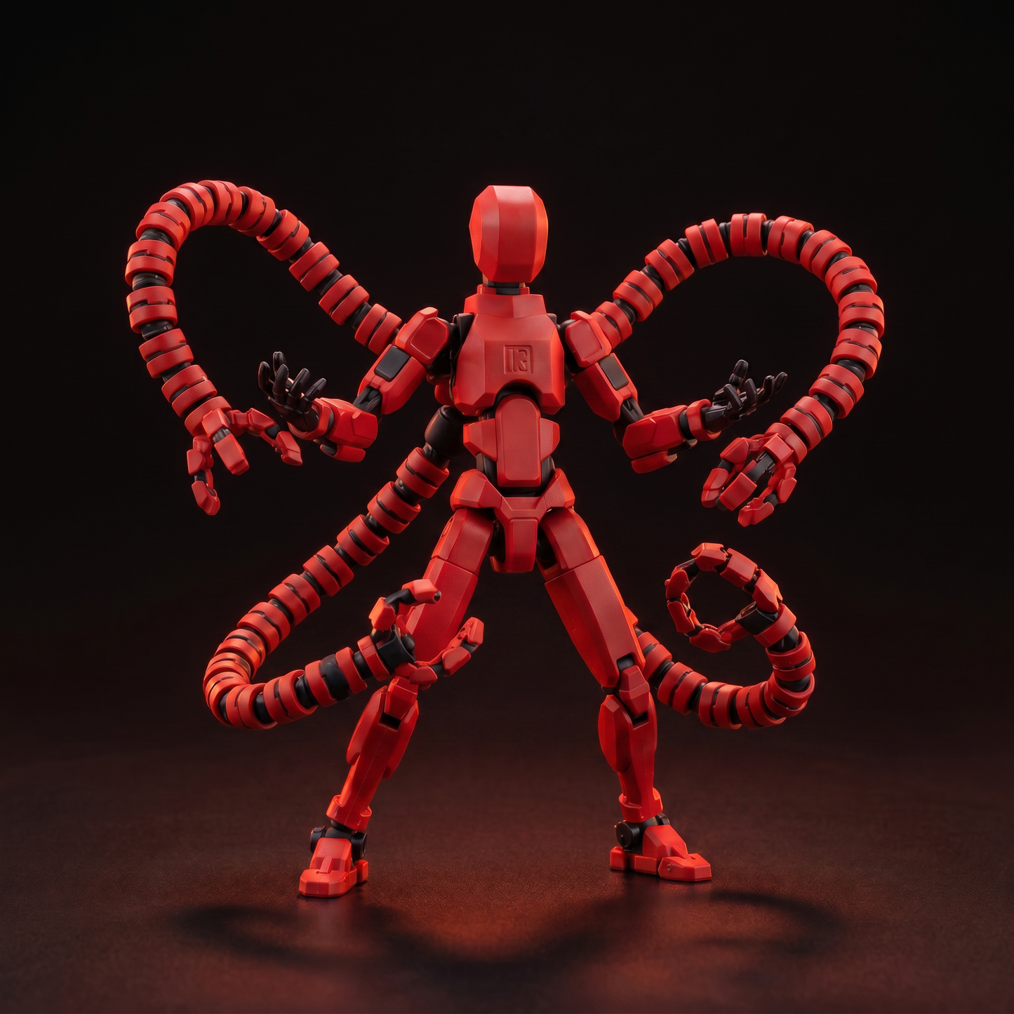 Octo Titan · Orange Black · 21-Joint Articulated Tentacle Edition Action Figure · Titan Toys
