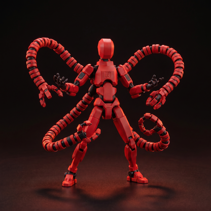 Octo Titan · Orange Black · 21-Joint Articulated Tentacle Edition Action Figure · Titan Toys