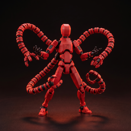 Octo Titan Molten Red tentacle action figure hero