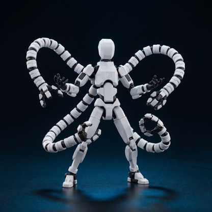 Octo Titan · Orange Black · 21-Joint Articulated Tentacle Edition Action Figure · Titan Toys