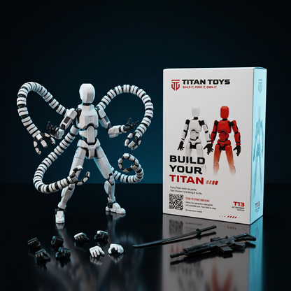 Octo Titan Arctic White complete kit with Titan Toys box