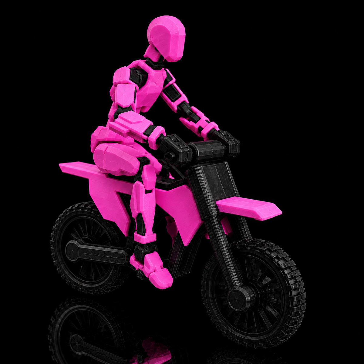Pink Rider Titan poseable action figure, Titan Toys