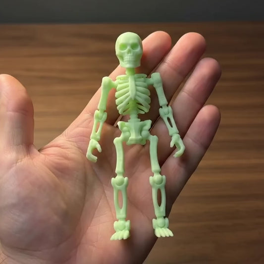 Skeli:Titans · The Ghost Legion · Single 8-Inch Glow-in-the-Dark Articulated Skeleton Figure · Made in India · Titan Toys