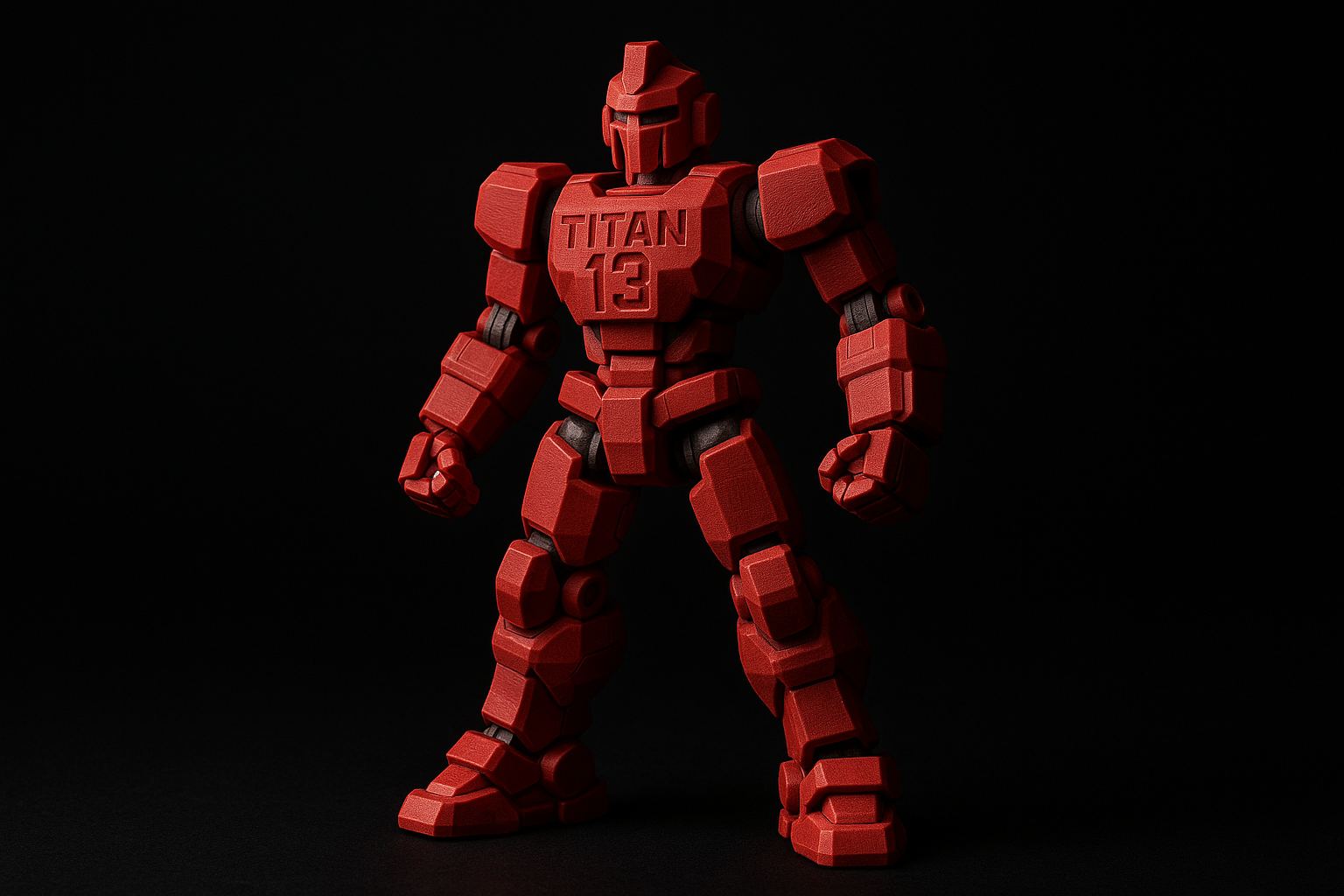 Red Titan 13 - Dark Background